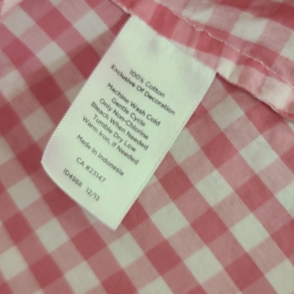 PLUS TALBOTS PINK CHECKED COTTON BLOUSE SZ 20W - Picture 7 of 7